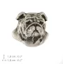 Bulldog, Englische Bulldogge II - Hundebrosche in Geschenkbox, elegante Anstecknadel, Reversnadel für Art-Dog Markenjacke