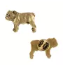 Buldog angielski pin pozłocony w pudełku Art-Dog