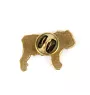 Bulldog, English Bulldog, British Bulldog I - Dog brooch in decorative box, elegant gold-plated pin, Art-Dog brand jacket pin