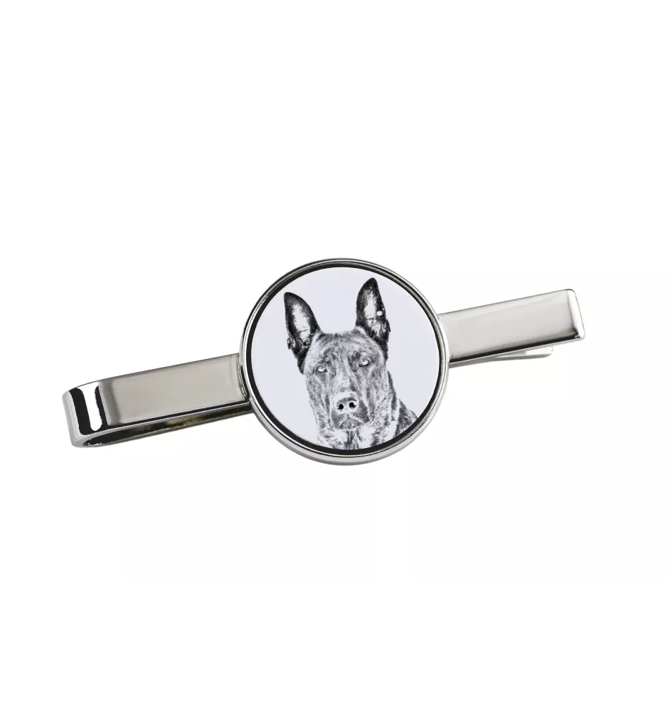 Holländischer Schäferhund, Hollandse Herdershond - Krawattenklammer mit Hund, personalisierter Krawattenclip, einzigartiges Geschenk für Männer von der Marke Art-Dog