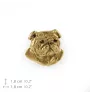 Bulldog, Englische Bulldogge II - Hundebrosche in dekorativer Box, elegante vergoldete Anstecknadel, Jackenbrosche der Marke Art-Dog