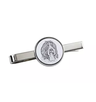 Schapendoes, Dutch Sheepdog, Nederlandse Schapendoes - tie clip with a dog, personalized tie clip, a unique gift for a man from the Art-Dog brand
