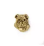 Buldog angielski pin pozłocony Art-Dog