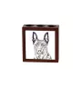 Dutch Shepherd Dog, Dutch Herder - pen holder with a dog, desk organizer with a print, personalized desk decoration from the Art-Dog brand.