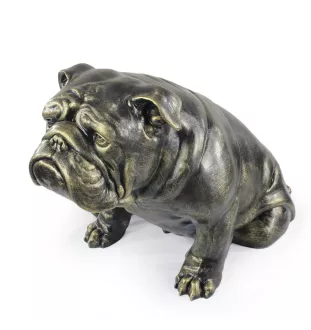 Bulldog, Bulldog anglais - Statue de chien à l'échelle 1:1, statue pour le jardin par Art-Dog