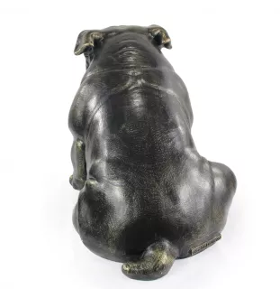 Bulldog, Bulldog anglais - Statue de chien à l'échelle 1:1, statue pour le jardin par Art-Dog