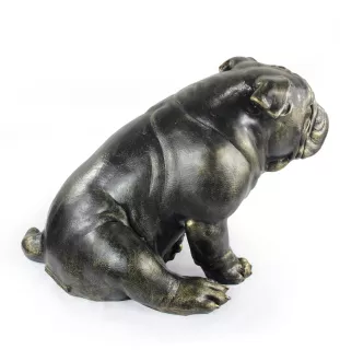 Bulldog, Bulldog anglais - Statue de chien à l'échelle 1:1, statue pour le jardin par Art-Dog