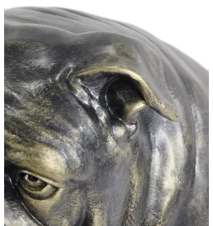 Bulldog, Bulldog anglais - Statue de chien à l'échelle 1:1, statue pour le jardin par Art-Dog