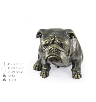 Bulldog, Bulldog anglais - Statue de chien à l'échelle 1:1, statue pour le jardin par Art-Dog