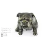 Bulldog, Bulldog anglais - Statue de chien à l'échelle 1:1, statue pour le jardin par Art-Dog
