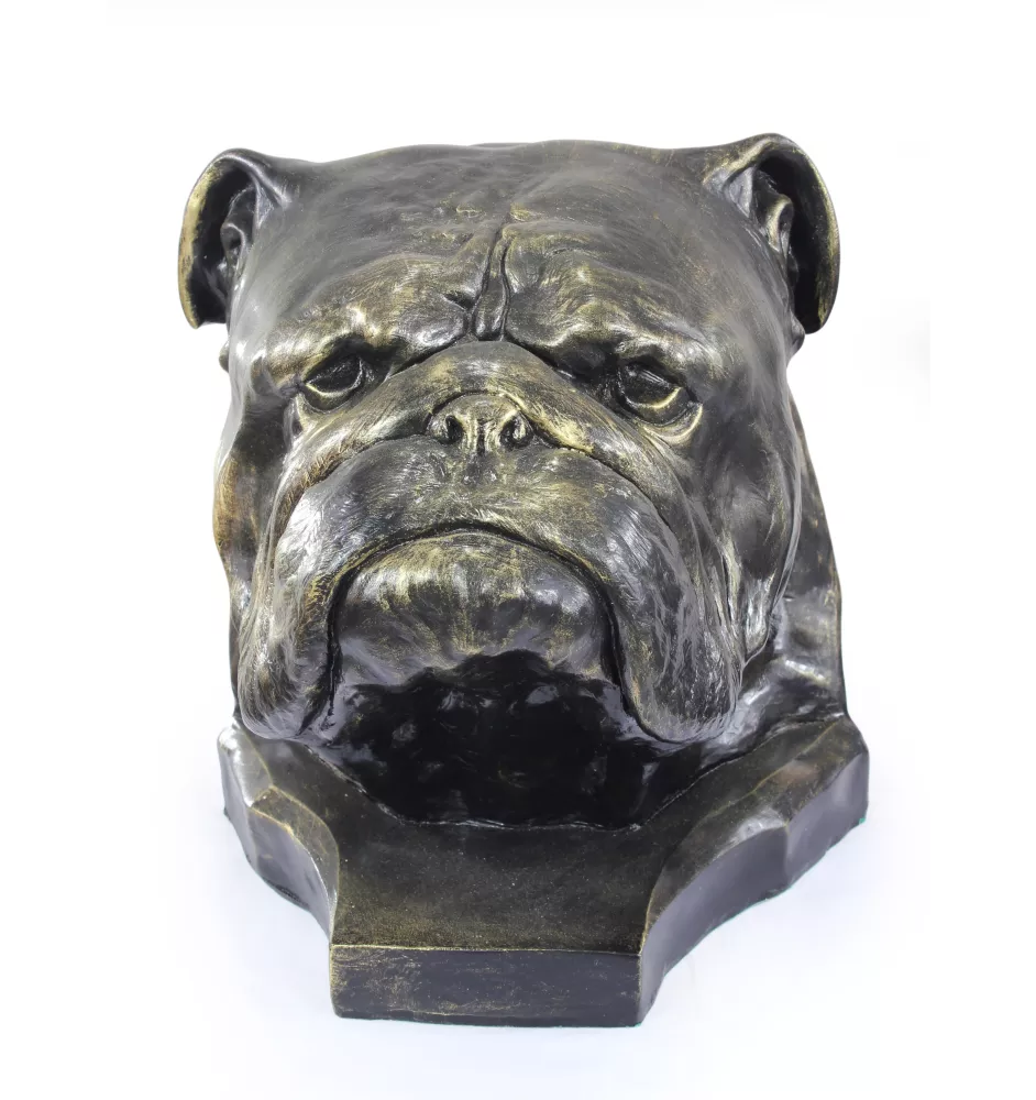 Bulldog, Englische Bulldogge I - Hundebüste, großer Hundekopf für den Garten, einzigartige Wohnzimmerdekoration der Marke Art-Dog