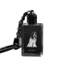 Schapendoes, Dutch Sheepdog, Nederlandse Schapendoes - Crystal key ring with dog photo, illuminated key ring, unique gift by Art-Dog brand