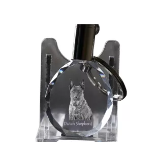 Dutch Shepherd Dog, Dutch Herder - pendant with a photo of a dog, crystal key ring in a gift box, a unique gift by Art-Dog