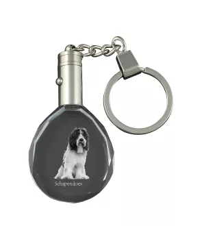 Schapendoes, Schapendoes néerlandais - pendentif avec une photo de chien, porte-clés en cristal dans une boîte cadeau, un cadeau unique par Art-Dog