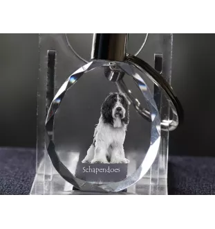 Schapendoes, Niederländischer Schapendoes - Anhänger mit einem Foto eines Hundes, Schlüsselanhänger aus Kristall in einer Geschenkbox, ein einzigartiges Geschenk von Art-Dog