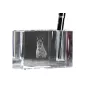 Berger hollandais - Porte-stylos, organiseur en cristal avec photo de chien, décoration de bureau unique par la marque Art-Dog