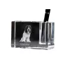 Schapendoes, Dutch Sheepdog, Nederlandse Schapendoes - Pen stand, crystal organiser with dog photo, unique desk decoration by Art-Dog brand