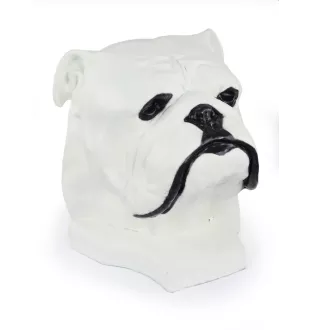 Bulldog, Englische Bulldogge II - Urne für Hundeasche, Hundebüste, großer Hundekopf für den Garten von Art-Dog