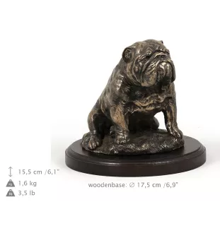 Bulldog II - dog statue, figurine for office, trophy for dog show by Art-Dog brand