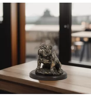 Bulldog II - statue de chien, figurine pour bureau, trophée pour exposition canine par la marque Art-Dog