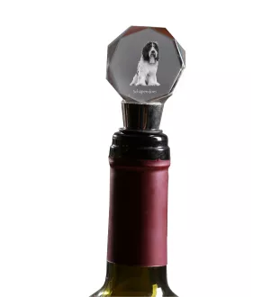 Schapendoes, Dutch Sheepdog, Nederlandse Schapendoes - Bottle stopper, crystal wine stopper with photo, personalised gift for bartender by Art-Dog brand