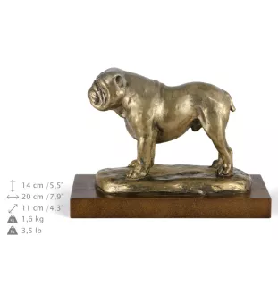 Bulldog, Bulldog anglais IV - statue de chien, figurine pour bureau, trophée pour exposition canine par la marque Art-Dog