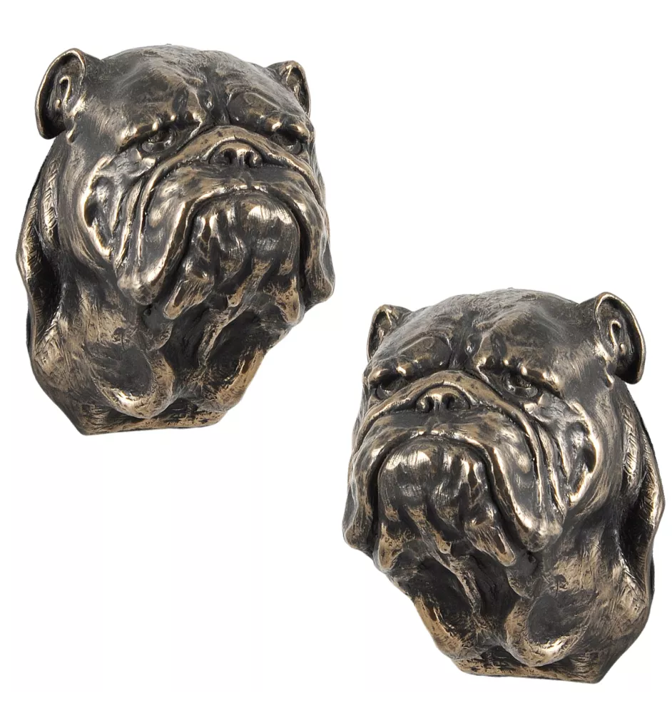 Bulldog, English Bulldog, British Bulldog I - Dog statue, hanging bust, unique decoration for dog lover by Art-Dog brand