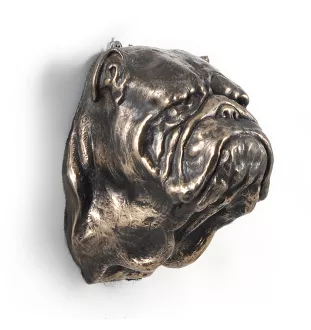 Bulldog, English Bulldog, British Bulldog I - Dog statue, hanging bust, unique decoration for dog lover by Art-Dog brand