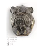 Bulldog, English Bulldog, British Bulldog I - Dog statue, hanging bust, unique decoration for dog lover by Art-Dog brand