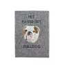 Bulldog - Dog passport case, document case, gift for the traveller from the Art-Dog brand