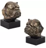 Bulldog, English Bulldog, British Bulldog - Dog statue, bust on stone base, sculpture, trophy for dog show by Art-Dog brand