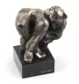 Bulldogge - Hundestatue, Büste auf Steinsockel, Skulptur, Trophäe für Hundeausstellung der Marke Art-Dog