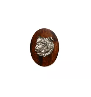 Bulldog, Bulldog anglais I - Broche de concours canin, clip de numéro de départ, épingle à chien par Art-Dog