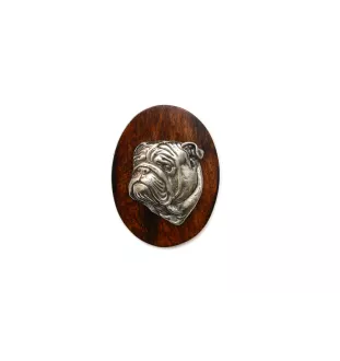 Bulldog, Bulldog anglais II - Broche de concours canin, clip de numéro de départ, épingle à chien par Art-Dog