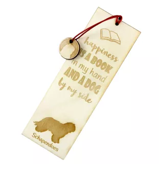 Schapendoes, Dutch Sheepdog, Nederlandse Schapendoes - dog bookmark, personalized bookmark, dog gadget for Art-Dog brand readers