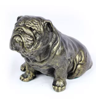Bulldog, English Bulldog, British Bulldog I - dog statue, sitting dog for desk, decoration for the living room of a dog lover by Art-Dog