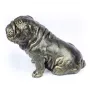 Bulldog, Bulldog anglais I - statue de chien, chien assis pour bureau, décoration pour le salon d'un amoureux des chiens par Art-Dog
