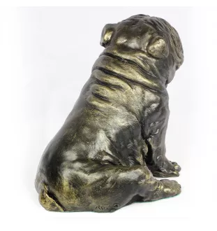 Bulldog, Englische Bulldogge I - Hundestatue, sitzender Hund für den Schreibtisch, Dekoration für das Wohnzimmer eines Hundeliebhabers von Art-Dog