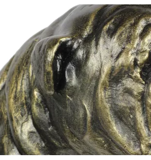 Bulldog, Bulldog anglais I - statue de chien, chien assis pour bureau, décoration pour le salon d'un amoureux des chiens par Art-Dog