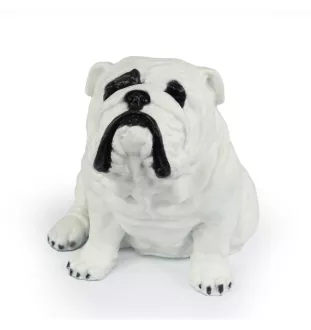 Bulldog, Englische Bulldogge II - Hundestatue, sitzender Hund für den Schreibtisch, Dekoration für das Wohnzimmer eines Hundeliebhabers von Art-Dog