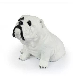 Bulldog, Englische Bulldogge II - Hundestatue, sitzender Hund für den Schreibtisch, Dekoration für das Wohnzimmer eines Hundeliebhabers von Art-Dog