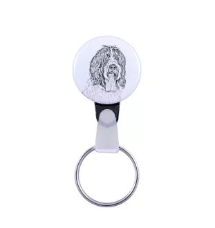 Schapendoes, Niederländischer Schapendoes - Schlüsselanhänger mit dem Bild eines Hundes, Anhänger mit dem eigenen Grafikdesign der Marke Art-Dog