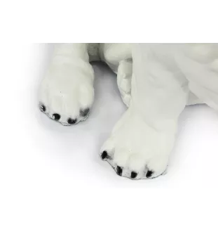 Bulldog, Bulldog anglais II - statue de chien, chien assis pour bureau, décoration pour le salon d'un amoureux des chiens par Art-Dog