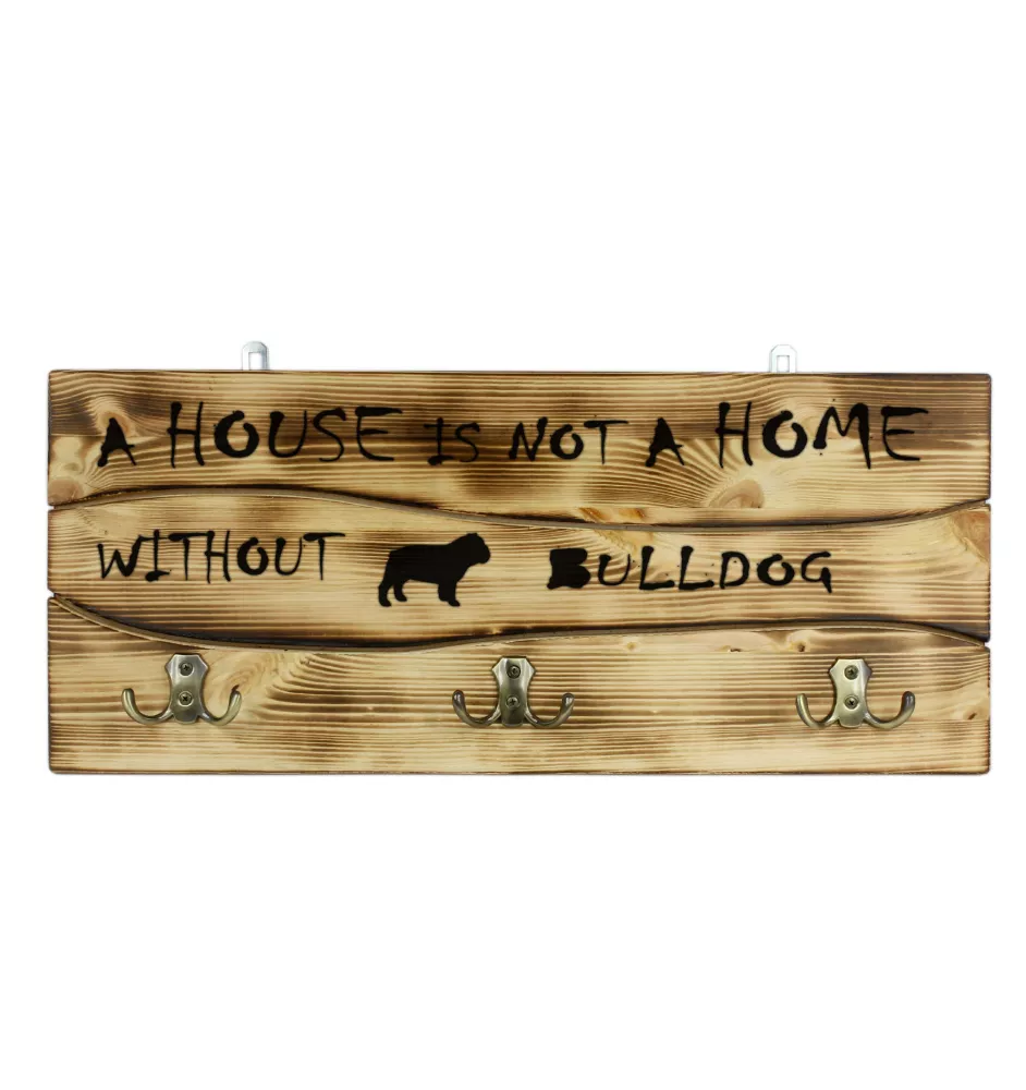 Bulldogge - Kleiderständer mit Hund, Ausstellung von Medaillen, Dekoration für Zuhause der Marke Art-Dog