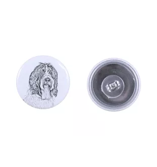 Schapendoes, Schapendoes néerlandais - boucles d'oreilles uniques avec un chien, votre animal de compagnie sur un porte-clés, marque propre Art-Dog