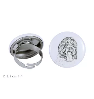 Schapendoes, Niederländischer Schapendoes - Damen Schmuck mit dem Bild eines Hundes, handgefertigtes Produkt, Möglichkeit, Ihr eigenes Foto hinzuzufügen, Marke Art-Dog