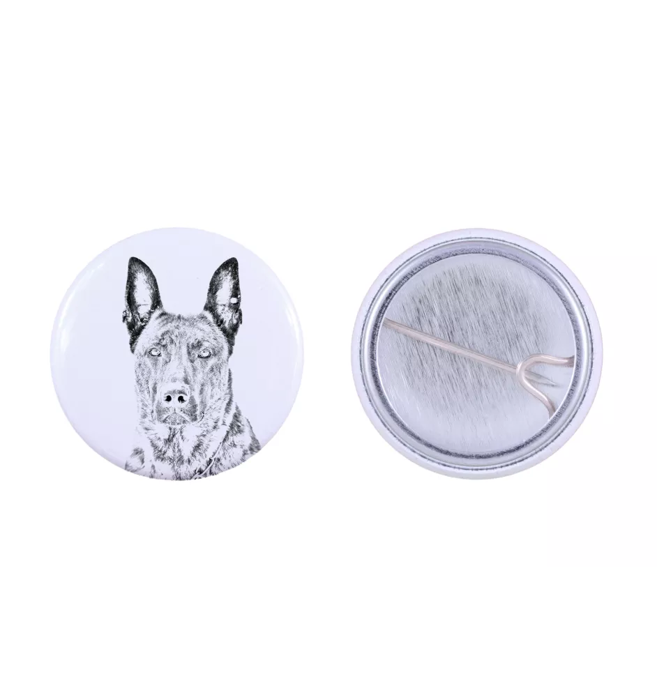 Owczarek holenderski przypinka z psem mała Art-Dog