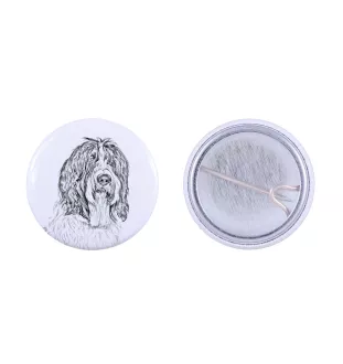 Schapendoes, Schapendoes néerlandais - badge avec votre chien, ajoutez votre propre photo, marque Art-Dog