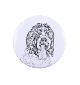 Schapendoes przypinka z psem mała Art-Dog