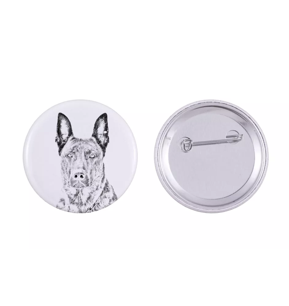 Holländischer Schäferhund, Hollandse Herdershond - Anstecknadel mit Ihrem Hund, fügen Sie Ihr eigenes Foto hinzu, Marke Art-Dog
